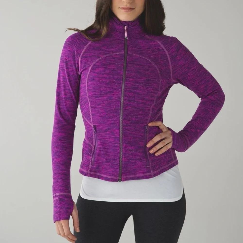Lululemon Hustle in Your Bustle Jacket Violet Raspberry Space Dye size 4